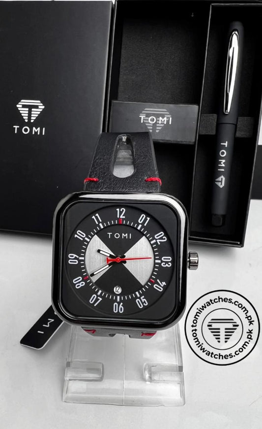TOMI WATCH BLACK EDIYION WITH PENCIL